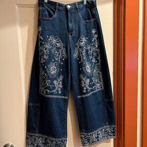 Pilcro barrel leg jeans